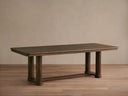 Warby Extension Dining Table Solid Oak Wood Transitional Dining