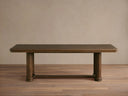Warby Extension Dining Table Solid Oak Wood Transitional Dining