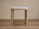 Danny 18" End Table Oak with Marble Top Modern Living Furniture