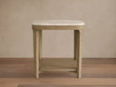 Danny 18" End Table Oak with Marble Top Modern Living Furniture