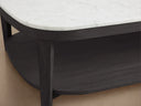 Danny Coffee Table Oak with Marble Top Modern Living Furniture