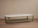 Danny Coffee Table Oak with Marble Top Modern Living Furniture
