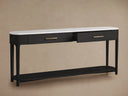 Danny Console Table Oak with Marble Top Rectangular Living Furniture