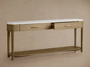 Danny Console Table Oak with Marble Top Rectangular Living Furniture