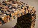 Lindly Console Table Buffalo Horn Mosaic Rectangular Contemporary Living Room