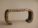 Lindly Console Table Buffalo Horn Mosaic Rectangular Contemporary Living Room