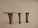 Soumaya Console Table Spalted Primavera Wood Rectangular Organic Modern Living