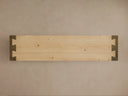 Telluride Oak Console Table with Oxidized Steel Legs Rustic Living Room Furniture