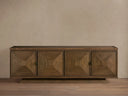 Pelham Oak Wood Sideboard Rectangular Transitional Storage Cabinet for Dining Living Room