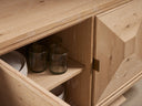 Pelham Oak Wood Sideboard Rectangular Transitional Storage Cabinet for Dining Living Room