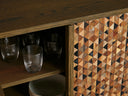 Zansi Buffalo Horn Sideboard Rectangular Artisanal Wood Living Furniture