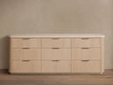 Caden Nine Drawer Dresser with Stone Top