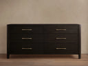 Calista Six Drawer Dresser in Oak Wood