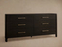 Calista Six Drawer Dresser in Oak Wood
