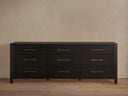 Calista Nine Drawer Dresser in Oak Wood