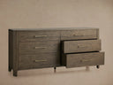Calista Six Drawer Dresser in Oak Wood