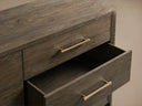 Calista Nine Drawer Dresser in Oak Wood