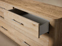 Calista Six Drawer Dresser in Oak Wood