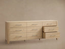 Calista Nine Drawer Dresser in Oak Wood