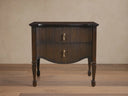 Conrad Wood Nightstand Rectangular Handcrafted Vintage Inspired Bedside Table