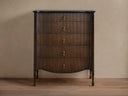 Conrad Wood Five Drawer Dresser Rectangular Vintage Inspired Handcrafted Bedroom Storage