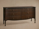 Conrad Six Drawer Dresser Teak Wood Rectangular Vintage Inspired Bedroom