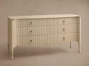 Conrad Six Drawer Dresser Teak Wood Rectangular Vintage Inspired Bedroom