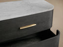 Danny Nine Drawer Dresser with Oak Wood and Marble Top