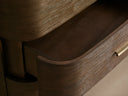 Danny Nine Drawer Dresser with Oak Wood and Marble Top
