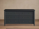 Henley Wide Six Drawer Dresser Mahogany Wood Artisanal Bedroom