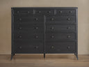 Pearson Eleven Drawer Dresser Mindi Wood Transitional Modern Bedroom