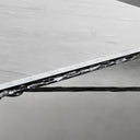 Thaddeus Metal Rectangle Marble Coffee Table Hand-Forged Living Sofa Center Tea Table
