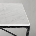 Thaddeus Metal Rectangle Marble Coffee Table Hand-Forged Living Sofa Center Tea Table