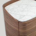 Vertu Bedside Table - Walnut