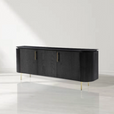 Lantine Buffet - Black Oak & Brass