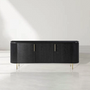 Lantine Buffet - Black Oak & Brass