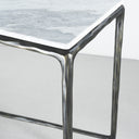 Vintage Forged Rectangle Marble Console Table