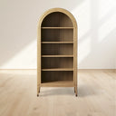 Hattie Open Bookcase in Oak 36"W 46"W