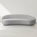 Cove 4-Seater Sofa - Avery Velour Cream