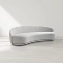 Cove 4-Seater Sofa - Avery Velour Cream