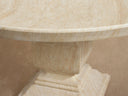 Primrose Outdoor Round Dining Table in Concrete Stone Look