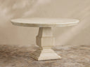 Primrose Outdoor Round Dining Table in Concrete Stone Look