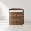 Vertu Bedside Table - Walnut