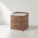 Vertu Bedside Table - Walnut