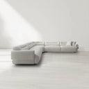 Frankie Modular Sofa - Chex Polar Bouclé