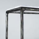 Vintage Forged Rectangle Marble Console Table