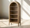 Hattie Open Bookcase in Oak 36"W 46"W