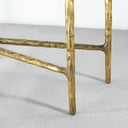 Vintage Forged Rectangle Marble Console Table