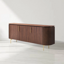 Lantine Buffet – Walnut & Brass