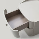 Vertu Bedside Table - Matte Beige